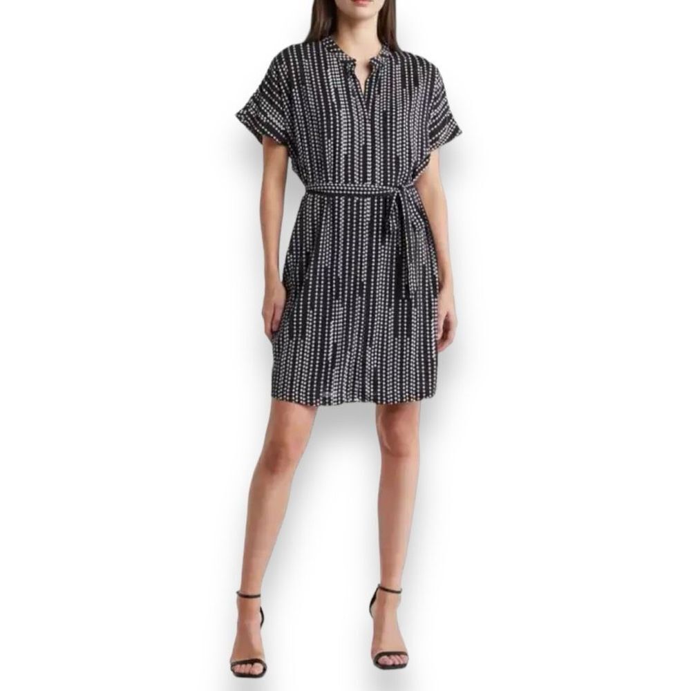Tahari Black and White Mini Dress